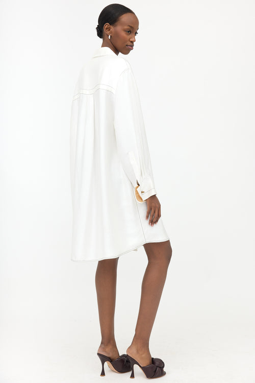 Marni Satin Twill Shirt Dress