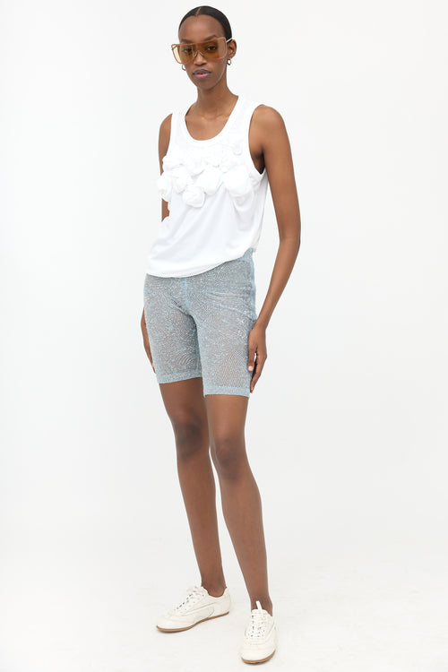 Roberta Einer Mesh Embellished Bike Shorts
