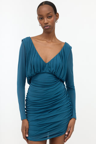 Saint Laurent Draped Ruched Dress