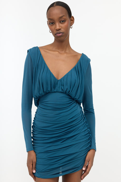 Saint Laurent Draped Ruched Dress