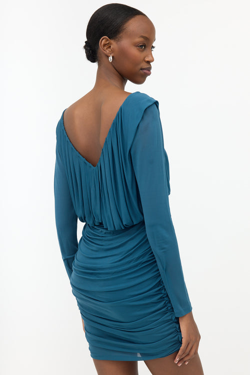 Saint Laurent Draped Ruched Dress