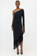 Taller Marmo Asymmetrical Fringe Dress