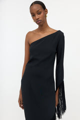 Taller Marmo Asymmetrical Fringe Dress