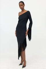 Taller Marmo Asymmetrical Fringe Dress