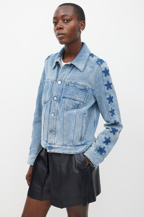 Givenchy Blue Star Denim Jacket