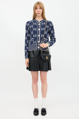 Gucci Leather GG Marmont Mini Bag