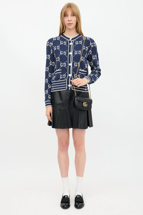 Gucci Leather GG Marmont Mini Bag