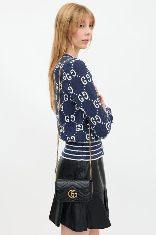 Gucci Leather GG Marmont Mini Bag