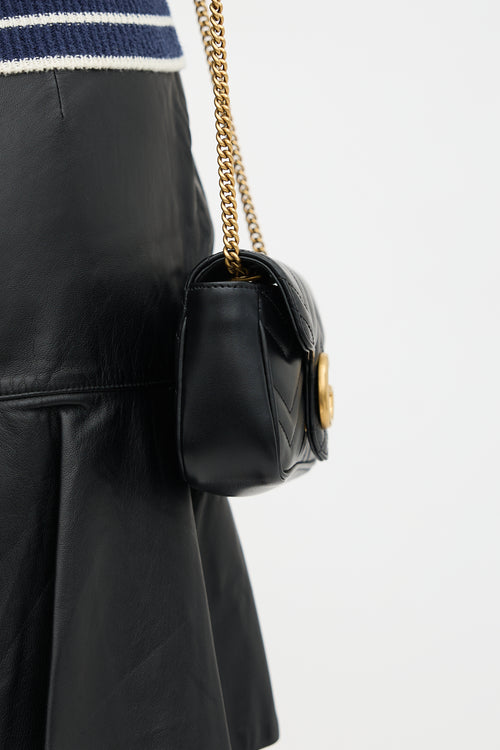Gucci Leather GG Marmont Mini Bag