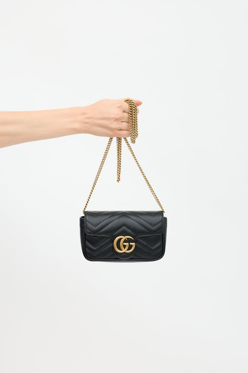 Gucci Leather GG Marmont Mini Bag
