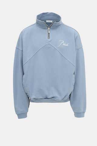 Rhude Logo Quarter Zip Sweatshirt