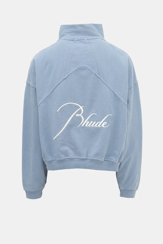 Rhude Logo Quarter Zip Sweatshirt