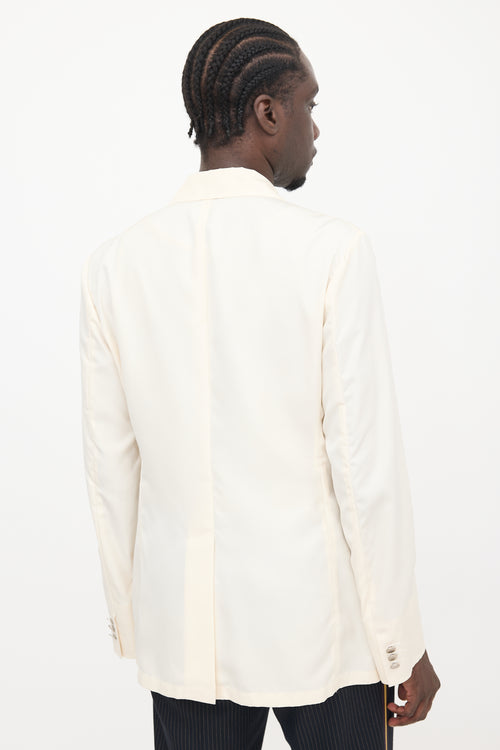 Prada Silk Patch Pocket Blazer