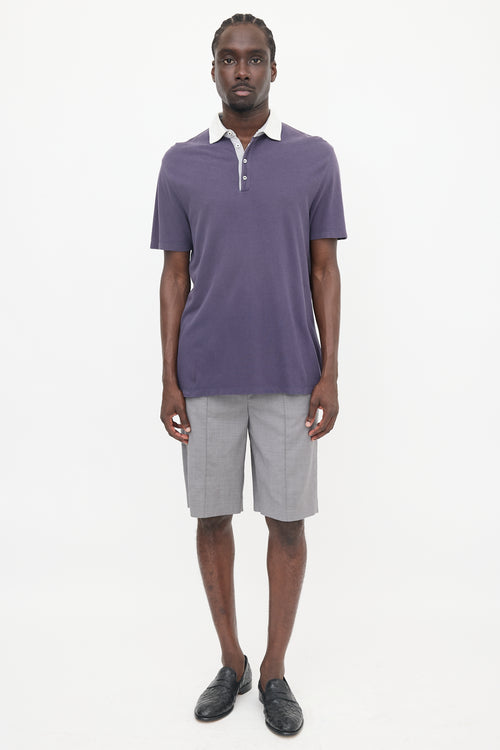Brunello Cucinelli Short Sleeve Polo Top
