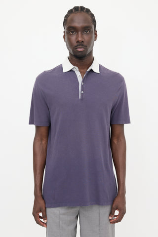 Brunello Cucinelli Short Sleeve Polo Top