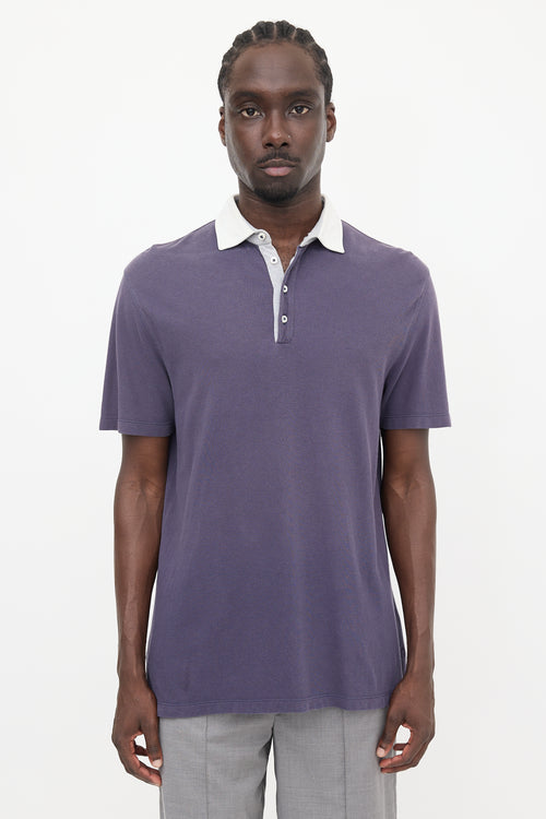 Brunello Cucinelli Short Sleeve Polo Top