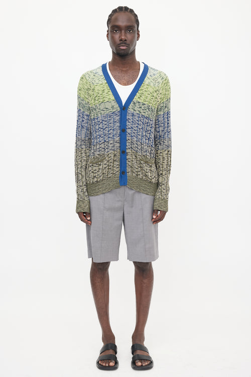 Missoni Reverse Ribbed Knit Cardigan