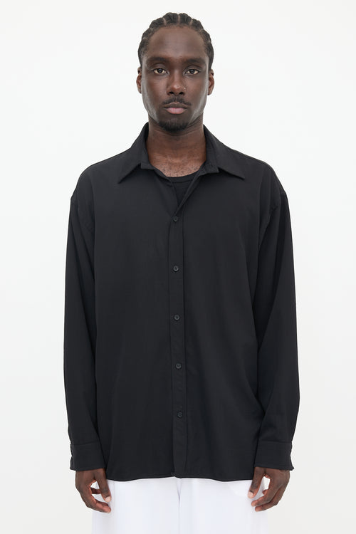 Balenciaga 2021 Oversized Wool Shirt