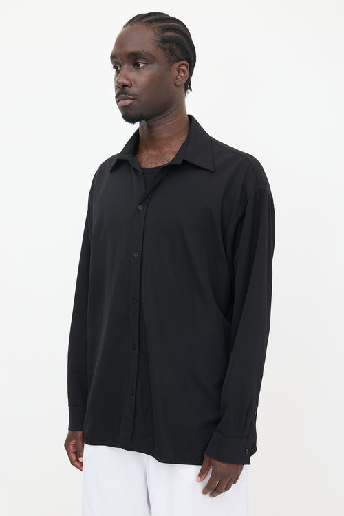 Balenciaga 2021 Oversized Wool Shirt