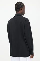 Balenciaga 2021 Oversized Wool Shirt