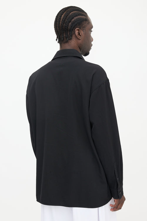 Balenciaga 2021 Oversized Wool Shirt