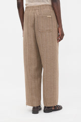 AMI Paris Wool Tweed Wide Leg Pant