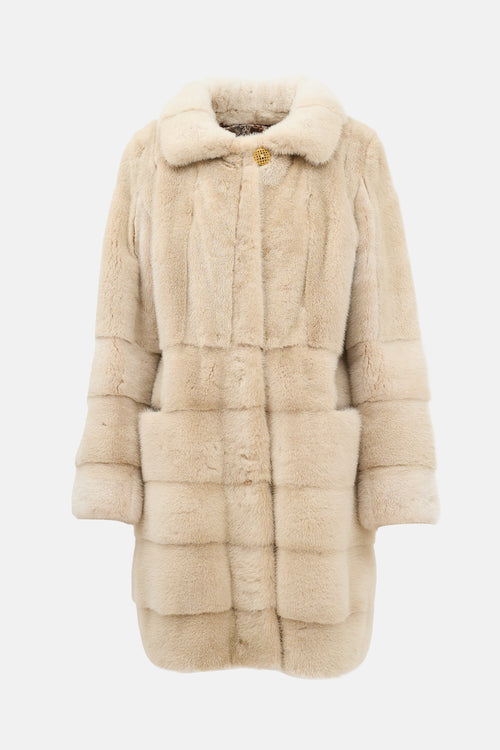 VSP Archive Panelled Fur Coat