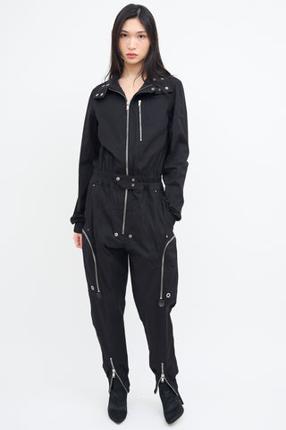 Rick Owens SS 2023 Black Bauhaus Larry Jumpsuit