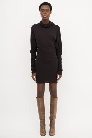 Rick Owens Lilies Mock Neck Dress