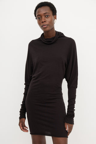 Rick Owens Lilies Mock Neck Dress