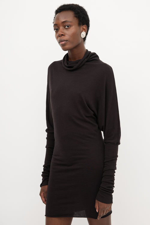 Rick Owens Lilies Mock Neck Dress