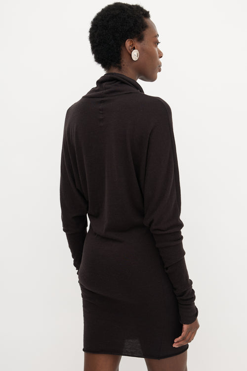 Rick Owens Lilies Mock Neck Dress