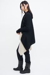 Rick Owens FW 2016 Black & Light Grey Mohair Cardigan