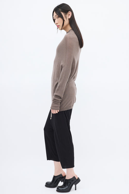 Rick Owens Lilies Black Drop Seat Pant