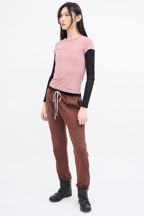 Rick Owens FW 2022 Brown Drawstring Pant