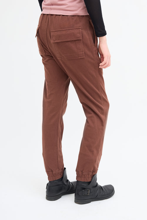 Rick Owens FW 2022 Brown Drawstring Pant