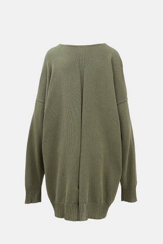 Rick Owens Tommy Long V-Neck Sweater