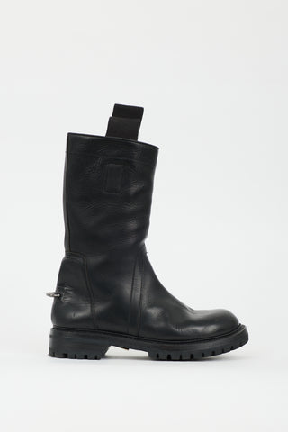 Rick Owens Leather Tall Boot