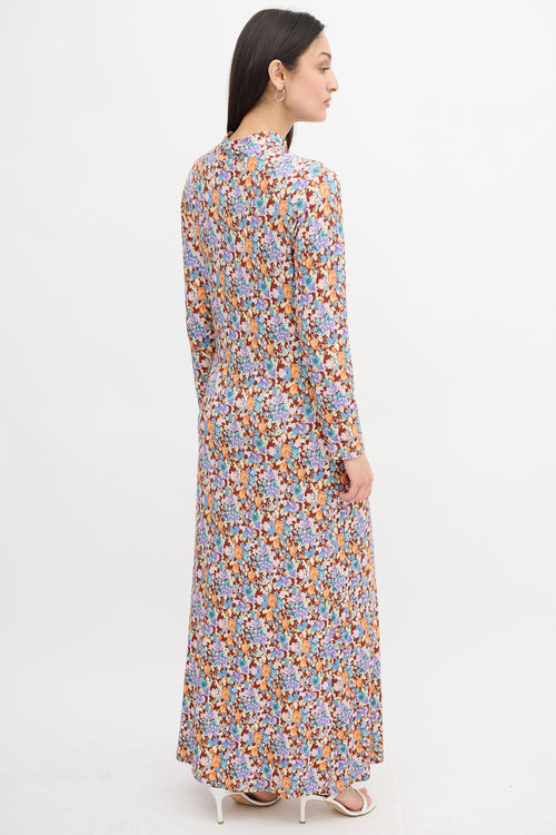 Rixo Jersey Floral Elise Dress