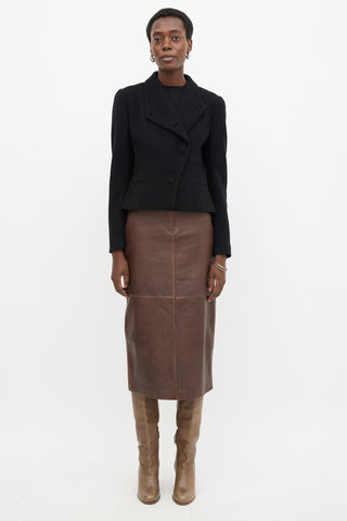 Ralph Lauren Wool Asymmetrical Jacket