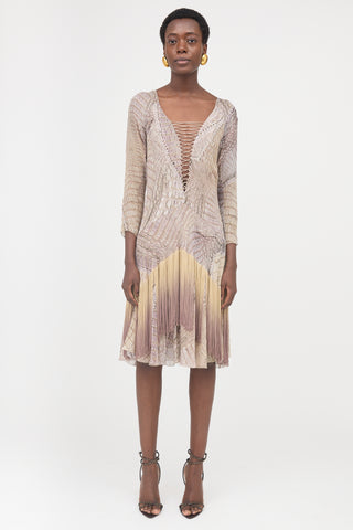 Roberto Cavalli SS 2011 Silk Printed Dress