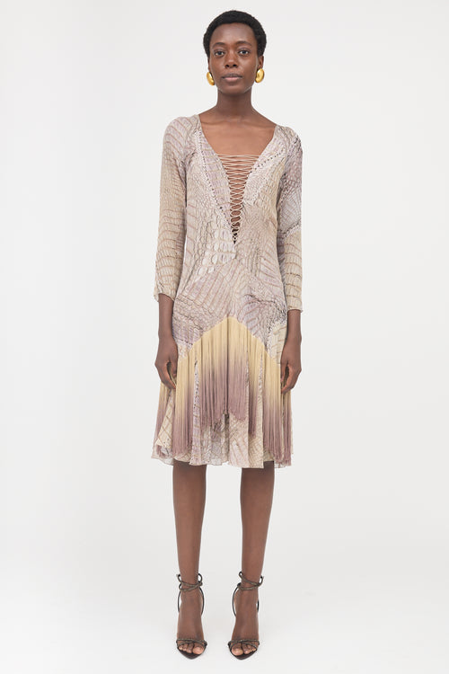 Roberto Cavalli SS 2011 Silk Printed Dress