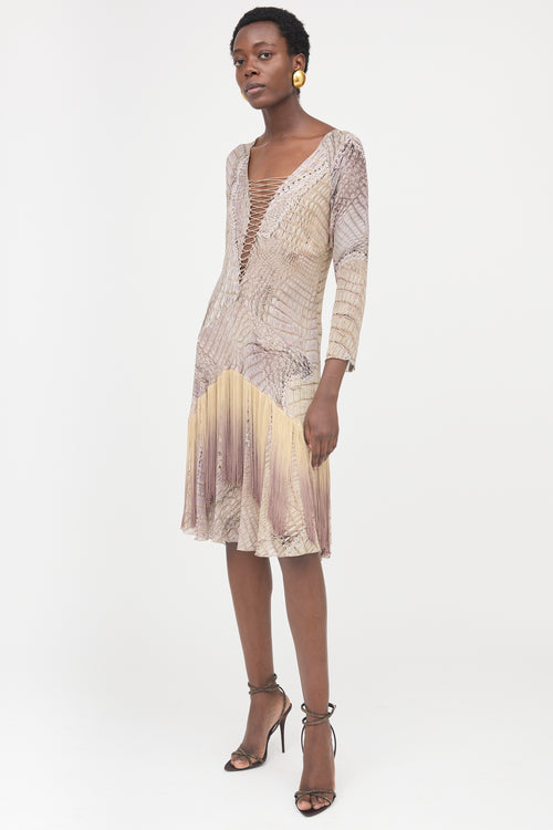 Roberto Cavalli SS 2011 Silk Printed Dress