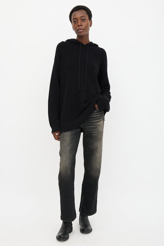 RTA Knit Distressed Hoodie