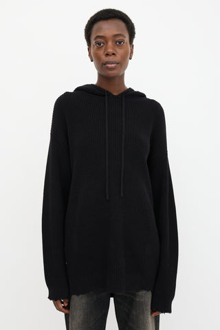 RTA Knit Distressed Hoodie