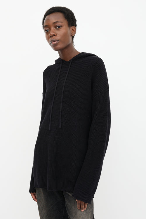 RTA Knit Distressed Hoodie