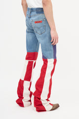 Ronald Van Der Kemp Fall 2024 Couture Flag Jeans
