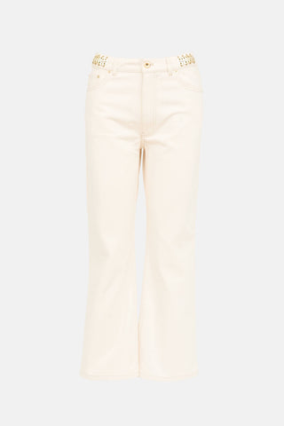 Rabanne Embellished Disc Jeans