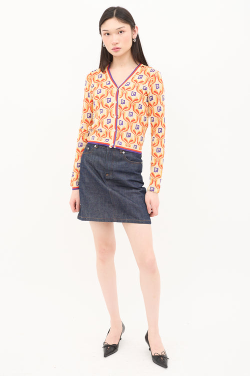 Rabanne Jacquard Cardigan