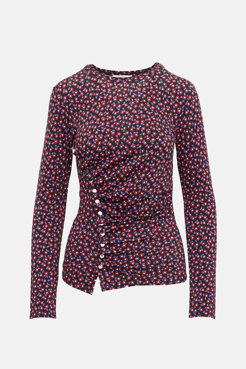 Rabanne Jersey Floral Top